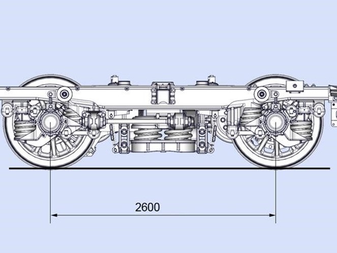 База тележки моторного вагона