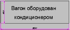 Табличка «Вагон оборудован кондиционером»