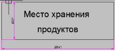 Табличка «Место хранения продуктов»