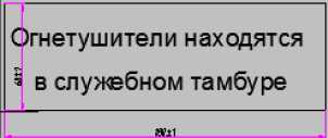 Табличка «Огнетушители находятся в служебном тамбуре»